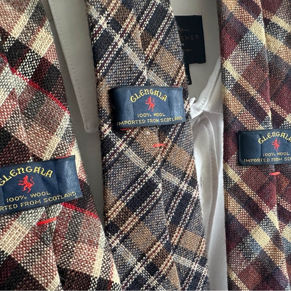 Set of Vintage Wool Ties